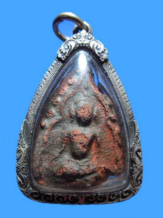 พระพลายคู่ตัดเดี่ยว กรุวัดบ้านกร่าง สุพรรณฯ+ใบเซอร์ - 2