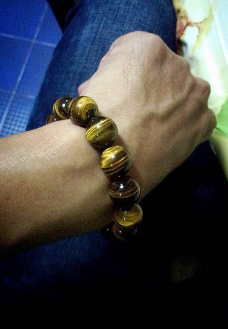 คตไม้สัก หินตาเสือ ไทเกอร์อาย (Tiger's Eye)  - 1