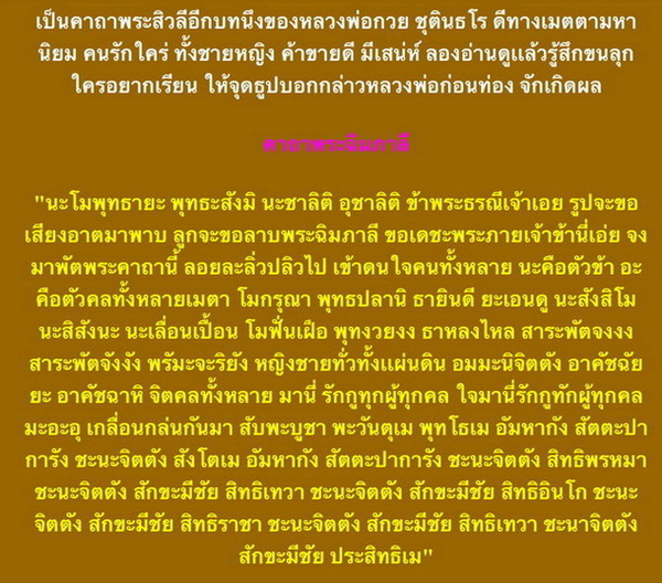 พระสิวลี(องค์จ้อย) หลวงพ่อกวย วัดโฆสิตาราม - 4