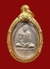 เหรียญสังฆาฏิเล็ก เจ้าคุณนรฯ วัดเทพศิรินทราวาส ปี 2513 เนื้อเงิน สวยมากครับ เลี่ยมทอง