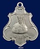 เหรียญเจ้าพ่อเสือ เสาชิงช้า กรุงเทพ ปี 1975(2518) เนื้อทองเหลืองชุบนิเกิ้ล สวยๆเดิมๆ