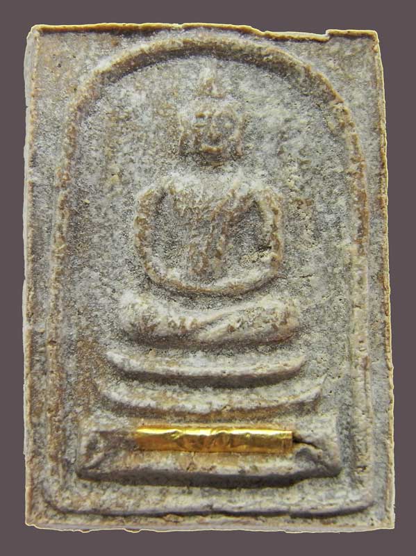 สมเด็จเยี่ยวชะนีสวยแชมป์ฝังตะกรุดทองคำแท้ หลังจารเปียก 1ใน 40 องค์ ปี 2550 หลวงพ่อตัด วัดชายนา - 1
