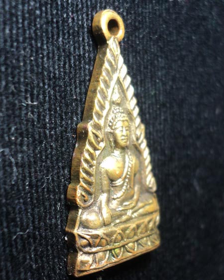 .เหรียญพระพุทธโกศัย รุ่นแรก 2498 ( บล็อกนิยม เม็ดพระศก 9 เม็ด ไหล่ขีดเดียว) - 3