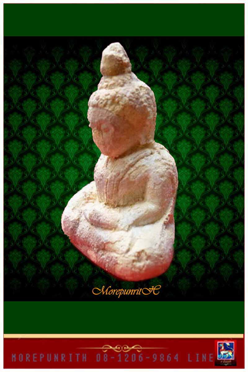 พระกรุเนื้อผง(ปางมารวิชัย) จ.พระนครศรีอยุธยา กว้างประมาณ 2.5 cm สูงประมาณ 3.7 cm เนื้อสวยจัดจ้าน - 3