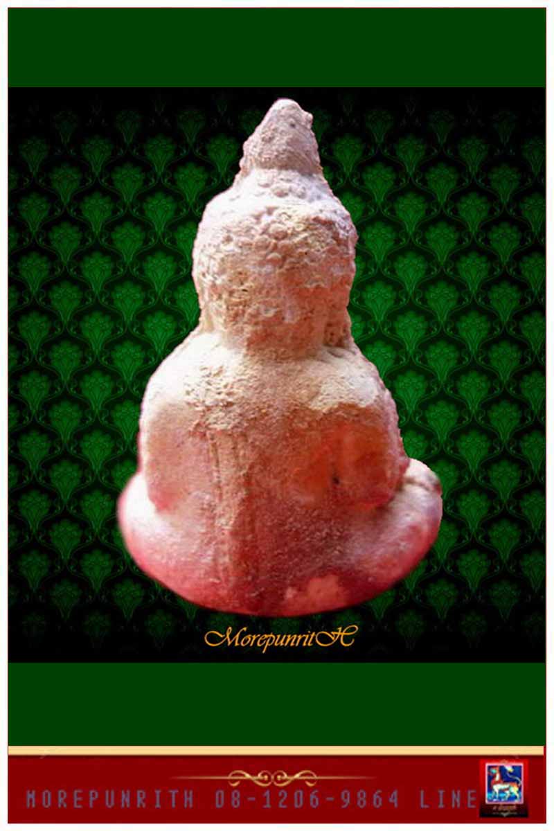 พระกรุเนื้อผง(ปางมารวิชัย) จ.พระนครศรีอยุธยา กว้างประมาณ 2.5 cm สูงประมาณ 3.7 cm เนื้อสวยจัดจ้าน - 4