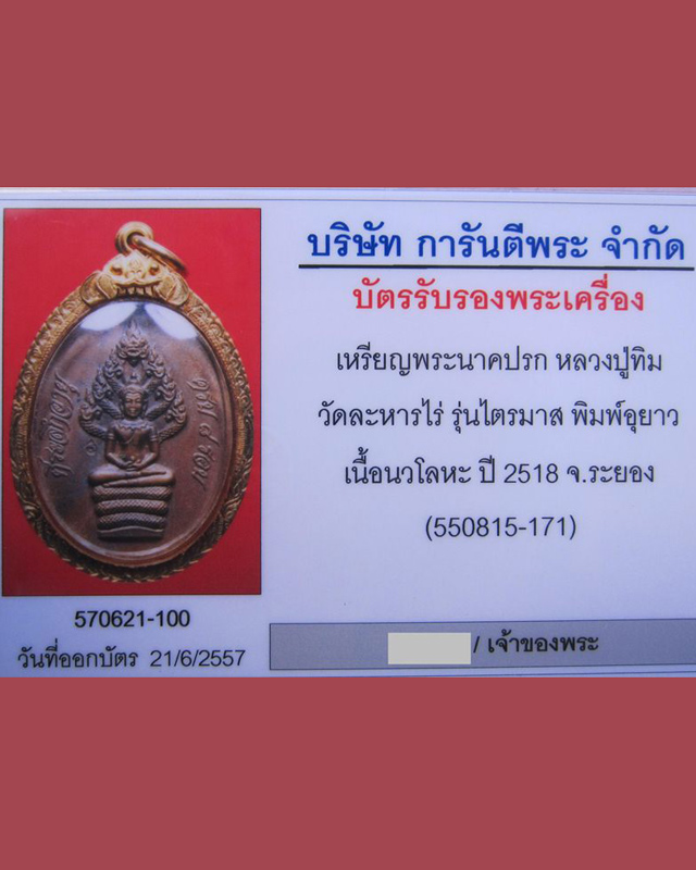 เหรียญปรกไตรมาส เนื้อนวะโลหะ หลวงปู่ทิม ปี2517 - 4