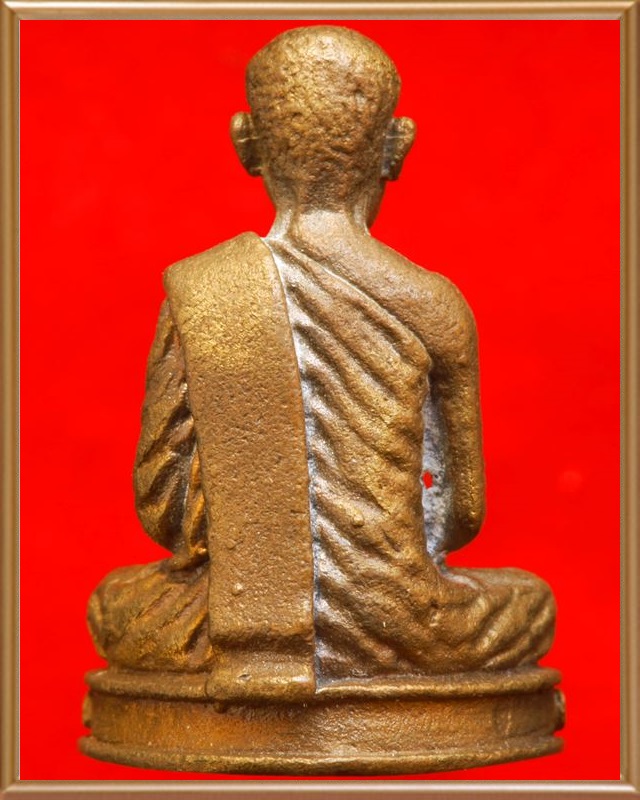 รูปหล่อรุ่นแรกอาจารย์ บัวเกตุ วัดช่องลม นาเกลือ จ.ชลบุรี ปี ๒๕๓๖ เนื้อนวะ - 4