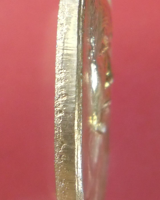 เหรียญรูปไข่ไม่มีห่วง หลวงปู่หมุน ฐิตสีโล วัดคลองทราย เนื้อทองแดงผิวไฟ ปี ๒๕๔๓(๔) - 3