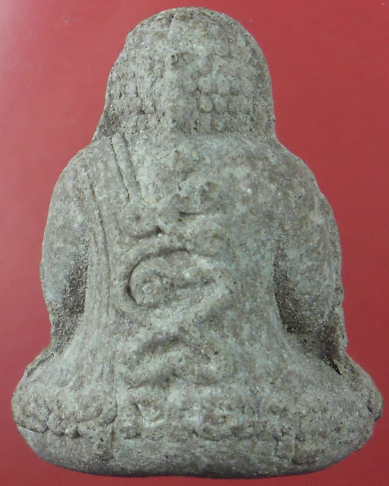 พระปิดตา หลวงปู่หมุน รุ่นรวยทันใจ เนื้อผงกสินผสมเหล็กน้ำพี้ ๑ โค้ด แม่เหล็กดูดติด พร้อมบัตรปี๔๓(๑๔) - 2