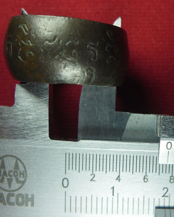 แหวนปลอกมีดนิ้วเพชรพระอิศวร หลวงปู่หมุน รุ่นเสาว์ห้าบูชาครู แจกผู้ร่วมงาน ปี 2543 (๑) - 3