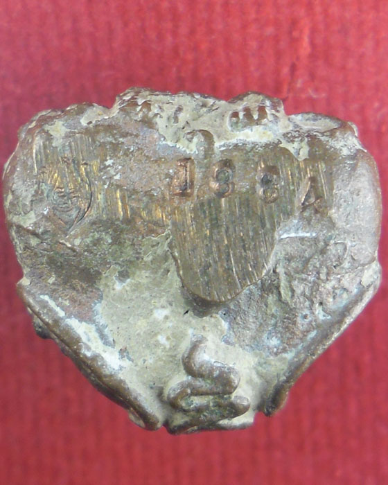 พระปิดตายันต์ยุ่งเทดินไทยโบราณ หลวงปู่หมุน รุ่นเสาร์ ๕ บูชาครูเนื้อนวโลหะปี๒๕๔๓ มีกล่องและบัตรรับรอง - 3