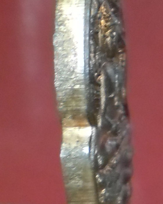 พระปรกใบมะขาม หลวงปู่หมุน ฐิตสีโล รุ่น เสาร์ ๕ บูชาครู เนื้อทองแดง ตอกโค้ด ปี ๒๕๔๓(๑๐) - 3