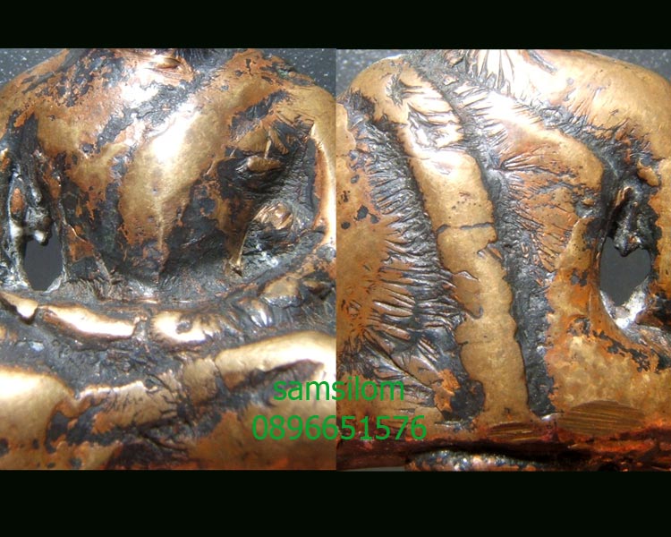 พระยอดธง เนื้อนาก อยุธยา สวย แก่ทองคำ หายากสุด - 4