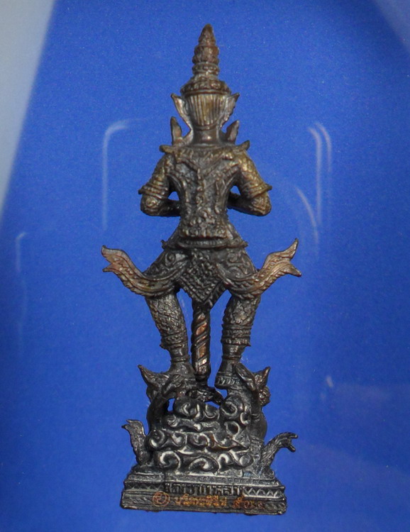 ท้าวเวสสุวรรณ (หน้ายักษ์) เนื้อนวโลหะผิวไฟ หลวงปู่กาหลง เขี้ยวแก้ว - 2