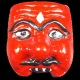 หน้ากากพรานบุญ รุ่นแรก พ่อแก่เจ้าแสง เนื้อหลังคาโบสถ์ เพ้นท์สี