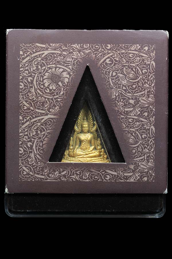 พระพุทธชินราช เนื้อผง หลังภปร.เงิน โค๊ต ๑๒๒๔๙ ผสมผงจิตรลดาและเส้นพระเจ้าในหลวง - 3