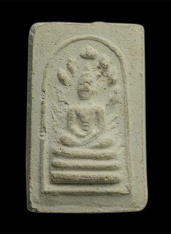 พระสมเด็จ นาคปรก มงคลมหาลาภ เนื้อผงโสฬสมหาพรหม ปี 2499 แม่ชีบุญเรือน วัดอาวุธ กรุงเทพฯ - 1