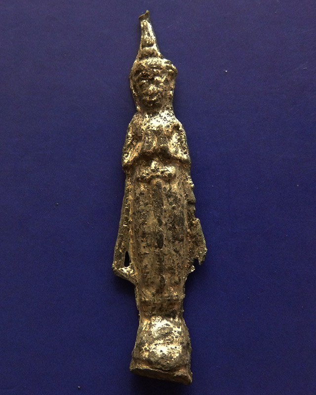 7.พระกรุวัดเกาะ (วัดสัมพันธวงศ์) เนื้อชินเงิน - 1