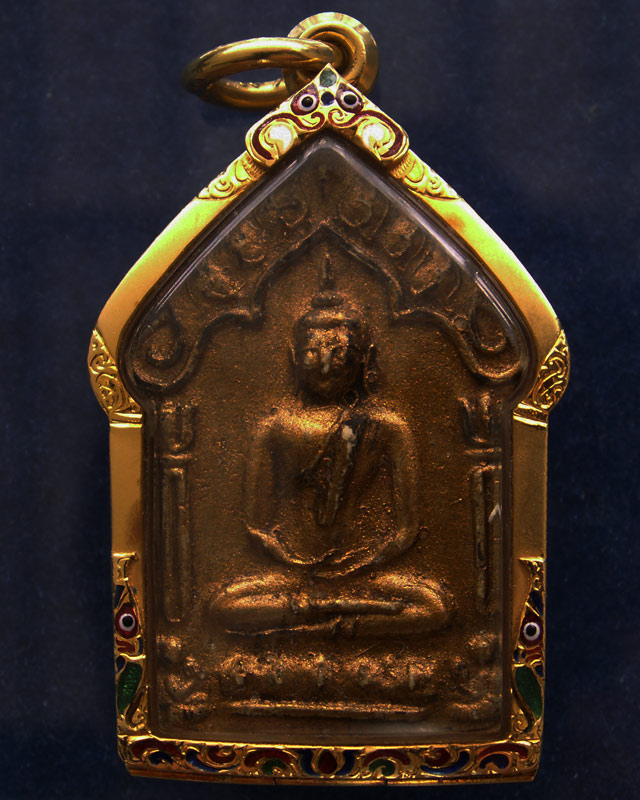ขุนแผนพรายกุมารพิมพ์ใหญ่ หลวงปู่ทิม วัดละหารไร่ บล็อคสอง หลังฝังตะกรุดคู่ บรอนซ์ 2 หน้าเต็ม พร้อมตลั - 3