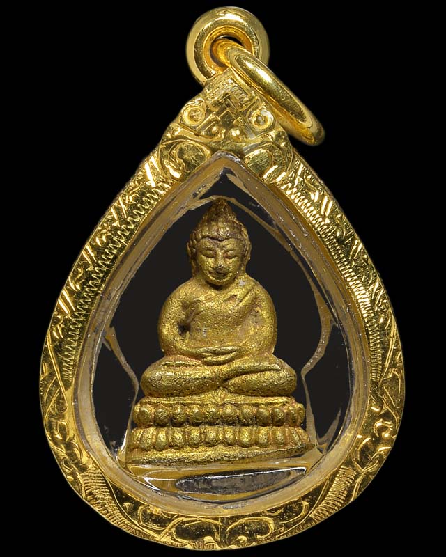 พระชัยวัฒน์ เนื้อทองทิพย์ # 4 หลวงปู่หมุน วัดบ้านจาน ศรีสะเกษ - 1