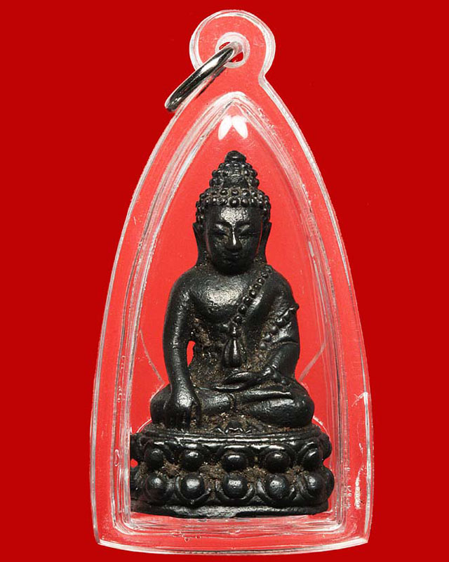 พระกริ่งรวยทันใจเนื้อเหล็กน้ำพี้ หลวงปู่หมุน วัดบ้านจาน ศรีสะเกษ - 1