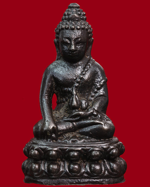 พระกริ่งรวยทันใจเนื้อเหล็กน้ำพี้ หลวงปู่หมุน วัดบ้านจาน ศรีสะเกษ - 1