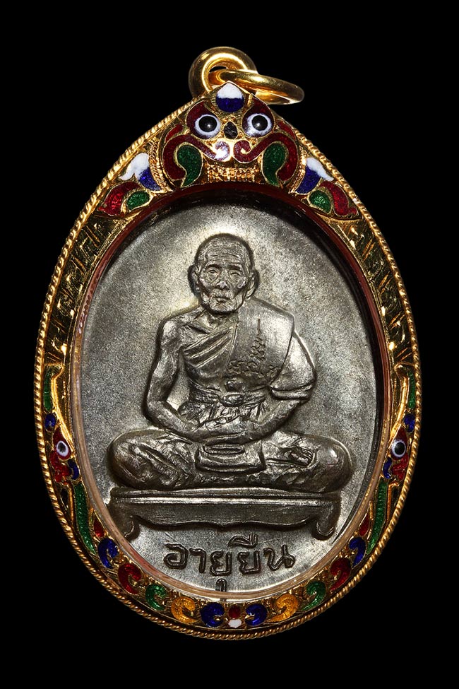 เหรียญอายุยืนเต็มองค์(เนื้อนวะโลหะ) No.1116 พระคุณเจ้าหลวงปู่สี วัดเขาถ้ำบุญนาค - 3