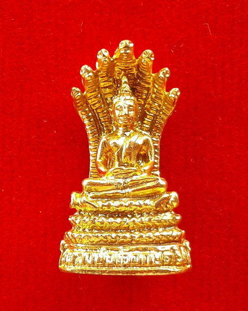 หลวงพ่อเจ็ดกษัตริย์ รุ่น3 สร้างบารมี หลวงปู่สอ พันธุโล วัดป่าบ้านหนองแสง จ.ยโสธร เนื้อกะไหล่ทอง - 1