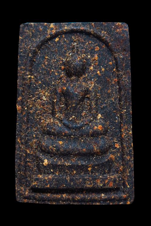 พระสมเด็จโนนผึ้ง เนื้อว่านไพรดำ หลวงปู่หมุน วัดบ้านจาน - 1