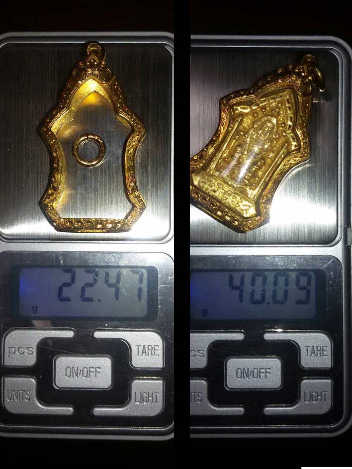 (3) เหรียญเจ้าพ่อเสือ รุ่น 2 เนื้อทองคำ พร้อมตลับทองหนัก 22.47 กรัม เลี่ยมกันน้ำพร้อมบูชา - 3