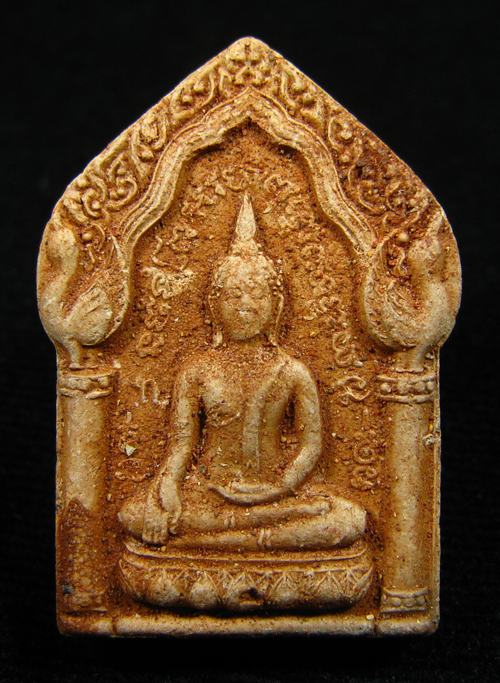 พระขุนแผนทรงพลใหญ่ หลังกุมารทองประสพโชค ก้นตรายาง เนื้อผง หลวงปู่หมุน ออกวัดซับลำใย ปี 2543 (9) - 1