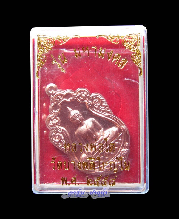 เหรียญเนื้อทองแดงหลวงพ่อโต วัดบางพลีใหญ่ใน รุ่นมหามงคล ปี2558 - 3