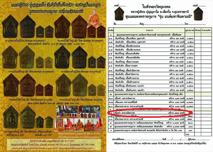 ขุนแผน "ผงพรายกุมาร มนต์มหาจินดามณี" พรายนิลกาฬ(ตระกรุดเงิน) พิมพ์ใหญ่-เล็ก No.๗๙๐ - 5