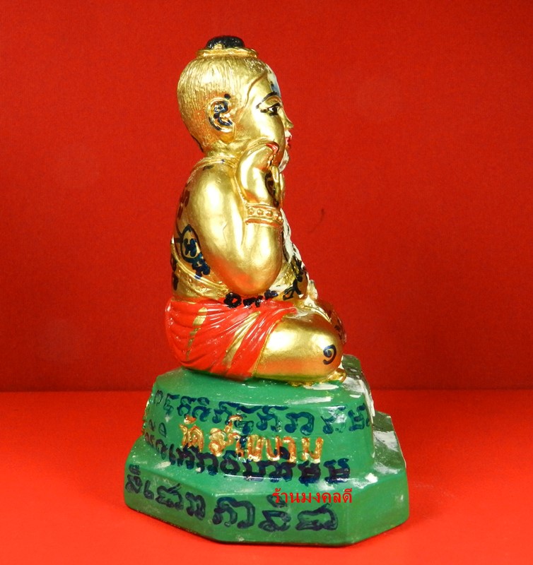 กุมารทอง หลวงปู่แย้ม วัดสามง่าม จ.นครปฐม ปี54 น้องทรัพยืไพศาล รุ่นมูลนิธิเจริญ ฐาน 3.5 นิ้ว สภาพสวยแ - 2