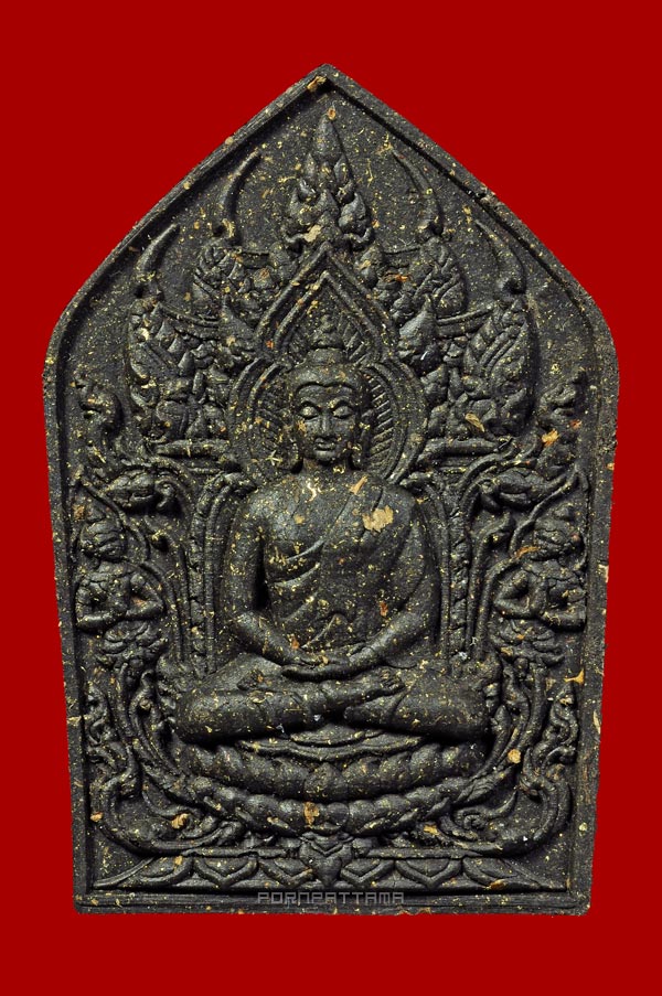ขุนแผนพุทธเทวามหาเศรษฐี พิมพ์ใหญ่ เนื้อว่านดำมหากาฬ ท่านพ่อมนัส สำนักกรรมฐานฟื้นฟูจิตเขาแหลม no. 235 - 1