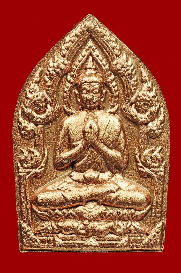 พระขุนแผนพิมพ์เล็กดินเจ็ดป่าช้า ตะกรุดทองแดงคู่ รุ่นสร้างโบสถ์ ลพ.คง วัดวังสรรพรส No.125 - 1
