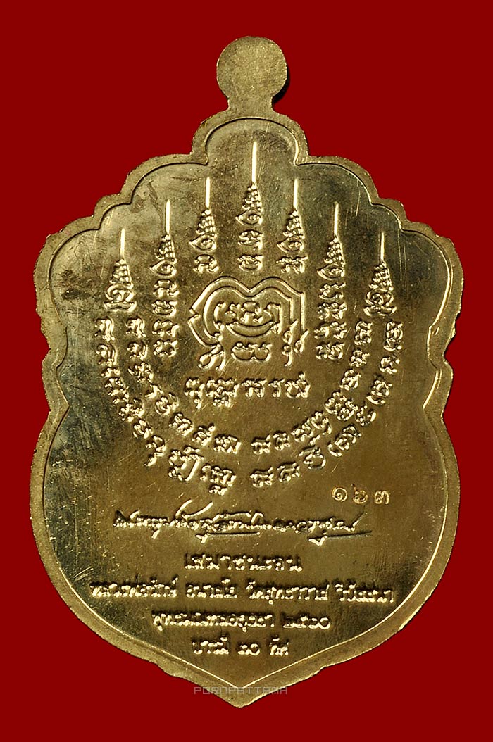 เหรียญเสมาชนะจน เนื้อทองทิพย์ลงยา 4 สี (แจกกรรมการ) หลวงพ่อรักษ์ อนาลโย วัดสุทธาวาส จ.อยุธยา No.163 - 2