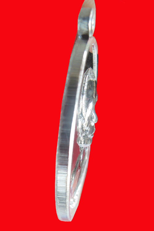 Reean Roop Ghai Phor Than Roong Piyatharo, Wat Thamailai, Silver Material, the First Medal - 3