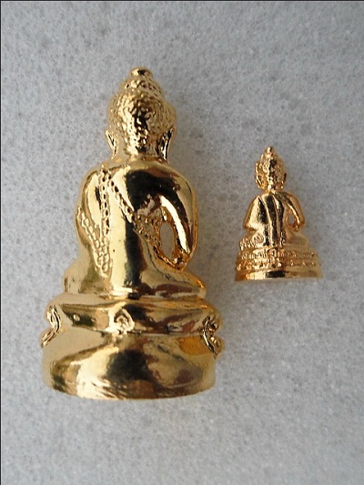 พระกริ่ง+ชัยวัตน์ 7 รอบ หลวงพ่อสิน เนื้อกะไหล่ทอง - 2