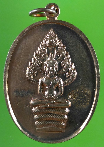 เหรียญนาคปรกไตรมาส หลวงพ่อสาคร วัดหนองกรับ ระยอง ปี51 หมายเลข ๗๔๘๙ - 1