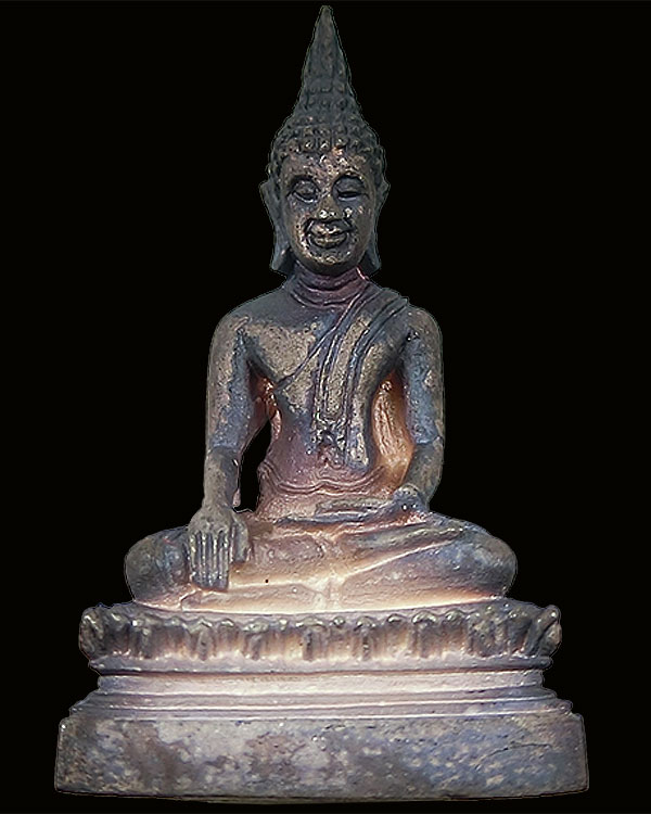 รูปเหมือนหลวงพ่อโบสถ์น้อย เนื้อเงิน 2537 - 1