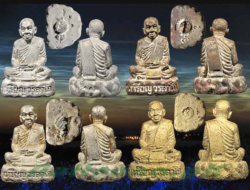 พระรูปเหมือนหล่อโบราณ หลวงปู่เหรียญ รุ่นแรก ปี2543 - 1