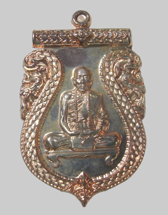เหรียญสร้างบารมี หลวงปู่คำบุ วัดกุดชมภู จ.อุบลราชธานี ปี2553 เนื้อนวะโลหะเต็มสูตร มาพร้อมกล่องเดิมๆ - 1