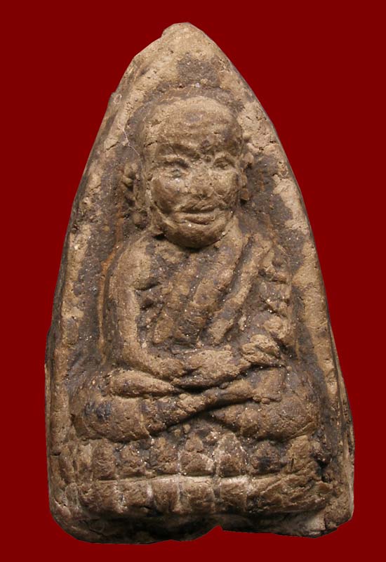 หลวงปู่ทวด วัดเมือง พิมพ์ใหญ่ เนื้อโอวัลติน รุ่นแรก ปี 2505 ลายเหมือนเสือ No.3 - 1