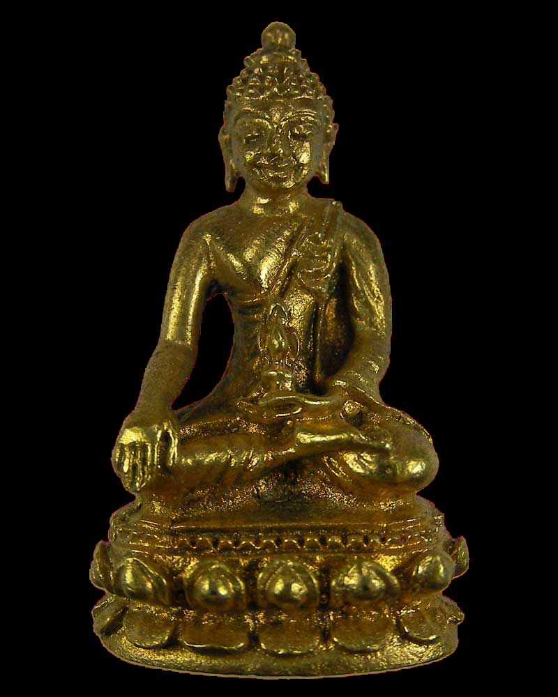 พระกริ่งอรหังรุ่นแรก หลวงปู่แหวน ปี 2517 กะไหล่ทองเดิม แจกกรรมการ สร้างน้อย หายาก สวยแชมป์โลกครับ - 2