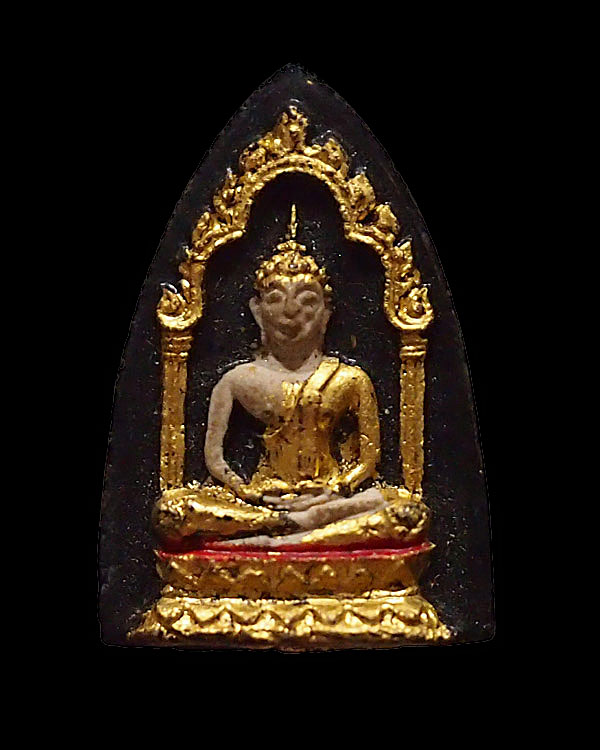 พระผงสรงน้ำ เจ้าคุณวิเชียร วัดเครือวัลย์ จ.ชลบุรี ปี 2519 สภาพสวย ลงรักปิดทองได้สวยมากเดิมๆ - 1