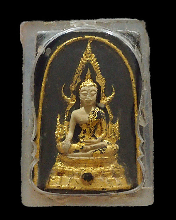 พระพุทธชินราช ลงรักปิดทอง พิมพ์เล็ก วัดสนามนอก พ.ศ 2514 บางกรวย นนทบุรี ลงรักปืดทอง พิธีใหญ่สมัย ส - 1