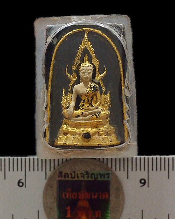 พระพุทธชินราช ลงรักปิดทอง พิมพ์เล็ก วัดสนามนอก พ.ศ 2514 บางกรวย นนทบุรี ลงรักปืดทอง พิธีใหญ่สมัย ส - 3