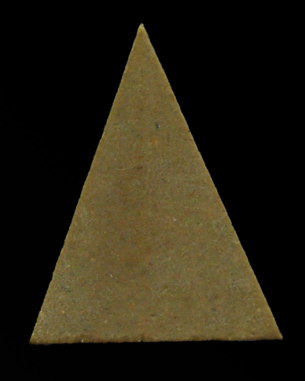 พระสมเด็จพิมพ์สามเหลี่ยม หลวงพ่อกวย วัดโฆสิตาราม จ.ชัยนาท ออก วัดเทพากร ปี 2514 เนื้อผงน้ำมัน เป็นพร - 2