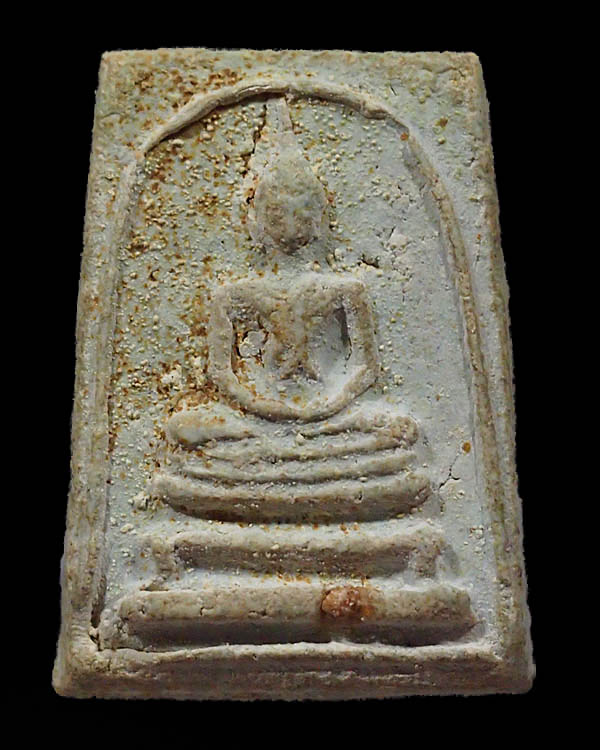 พระสมเด็จพระครูมูล เนื้อเขียว (นิยม-หายาก) วัดประสาทบุญญาวาส กรุงเทพฯ ปี ๒๕๐๖ มวลสารผสมผงวัดระฆัง แล - 1